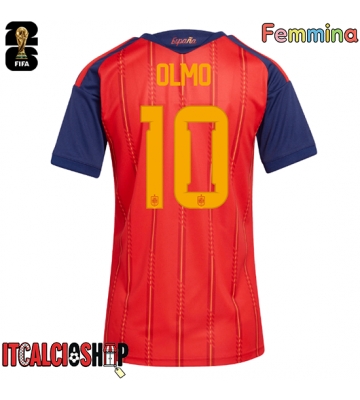 Spagna Dani Olmo #10 Prima Maglia Femmina Mondiali 2026 Manica Corta